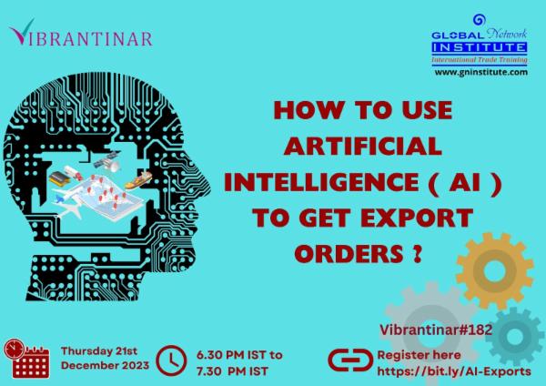 How to use AI - Artificial intelligence to get export orders ? cover