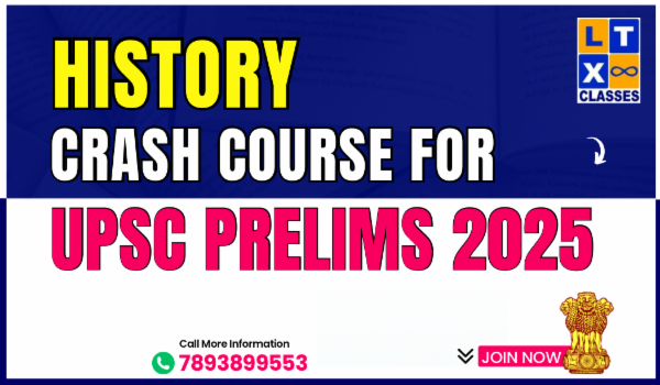 UPSC Crash Course for Prelims 2025 - History cover