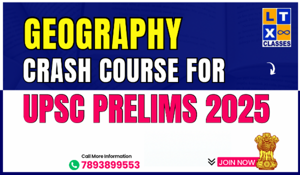 UPSC Crash Course for Prelims 2025 - Geography cover