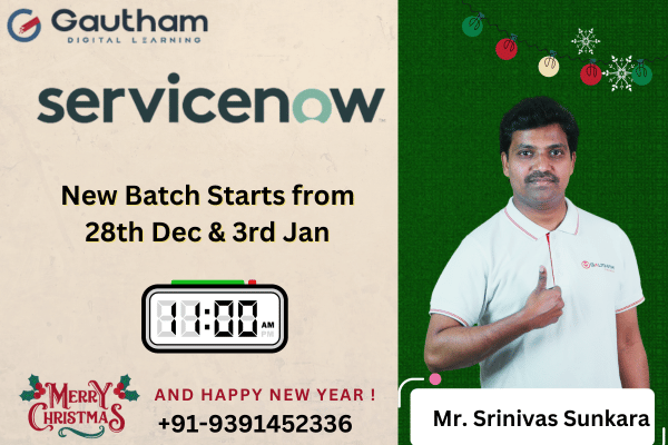 ServiceNow Live Classes : New Batch Starts from 28th DEC 2023 & 3rd JAN 2024 11:00 AM cover