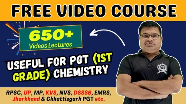 PGT (1st Grade) Chemistry Free Online Course cover