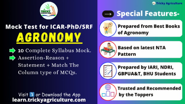 ICAR PhD/SRF Agronomy Mock Test 2025 cover
