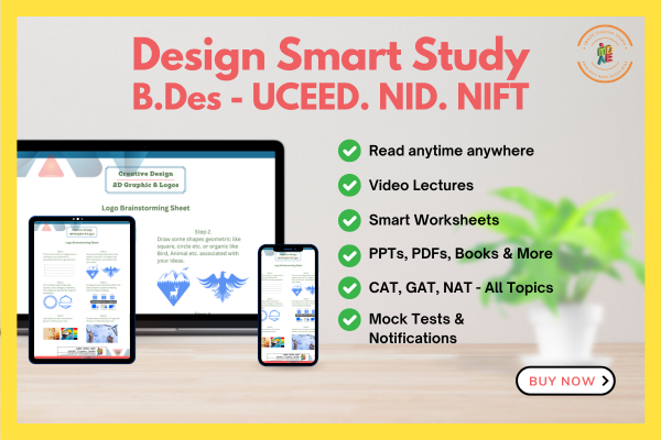 Design Smart Study B.Des - UCEED, NID, NIFT cover