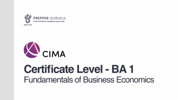 BA 1 - Fundamentals of Business Economics cover