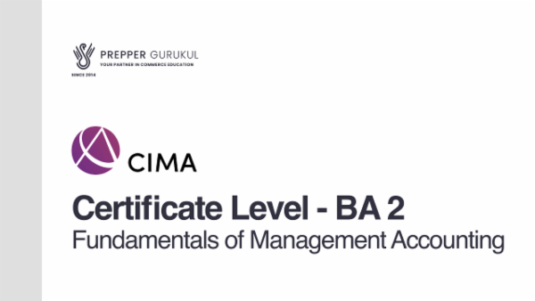 BA 2 - Fundamentals of Management Accounting cover