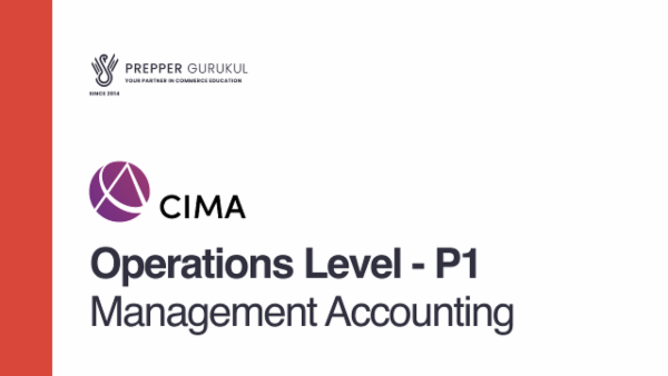 CIMA Operations Level - P1 - Management Accounting cover