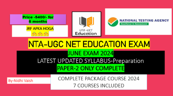 COMPREHENSIVE COURSE TARGET JUNE EXAM 2024 (PAPER-2 ONLY)=6 Months EDUCATION SUBJECT -PAPER-2 cover