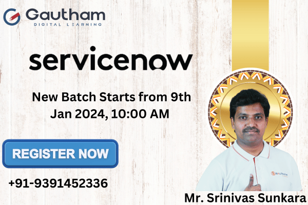 ServiceNow Live Classes : New Batch Starts from 9th JAN 2024 10:00 AM cover
