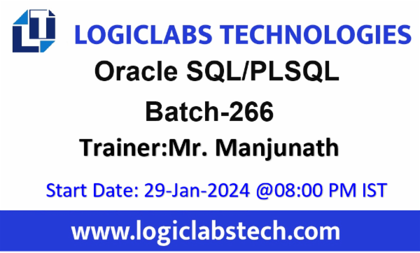 Oracle SQL/PLSQL By Mr.Manjunath -Batch- 266 cover