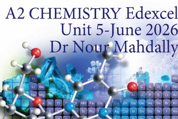 Chemistry A2 Unit 5 Edexcel June 2026-Dr Nour Mahdally cover