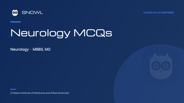 Neurology MCQs cover