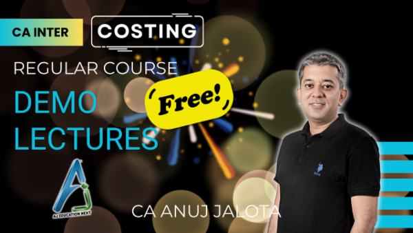 CA INTER - Costing - Paper 4 - Regular Batch - Demo Lectures cover