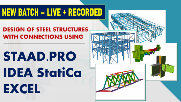 STAAD PRO | IDEA STATICA | EXCEL (LIVE + RECORDED) cover
