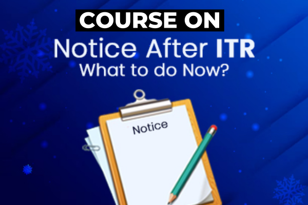 Notice after Income Tax Return cover