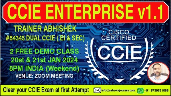 CCIE ENTERPRISE - Jan 2024 - Weekend cover