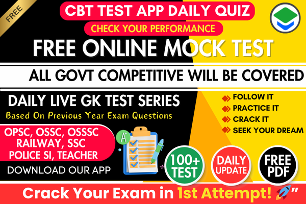 Sunday Exam Free Test For OSSSC Exam cover