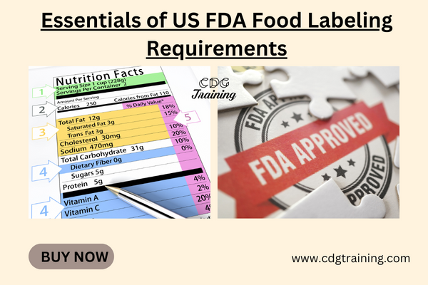 Essentials of US FDA Food Labeling Requirements cover