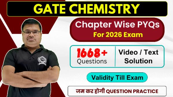 GATE Chemistry 2026 Exam Chapter wise PYQ Practice Set (Validity Till Exam) cover