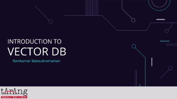 Introduction to Vector DB cover