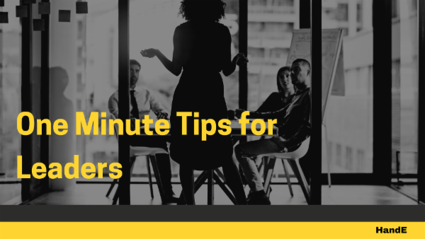 One Minute Tips for Leaders cover