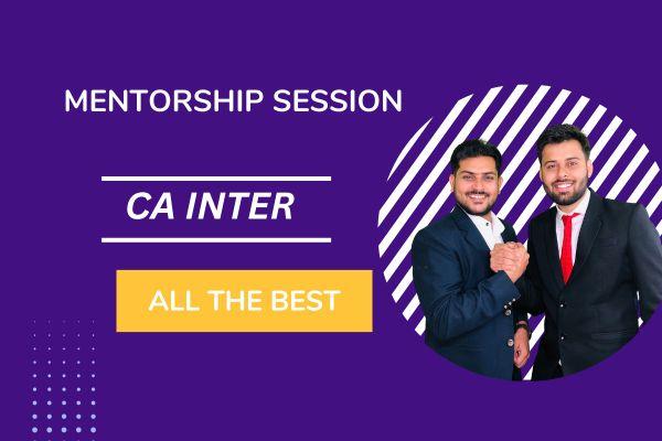 Mentorship Session CA Inter cover