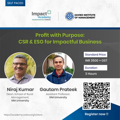 Profit with purpose: CSR & ESG for Impactful Business cover