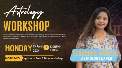 Astrology Free workshop for 3 Days cover