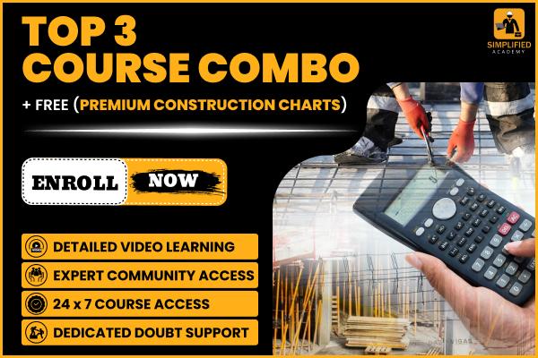 TOP 3 COURSES COMBO : QUANTITY SURVEYOR + BAR BENDING SCHEDULE + SITE ENGINEERING cover