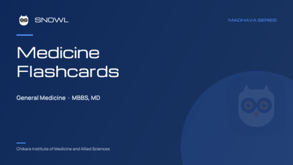 Medicine Flashcards cover
