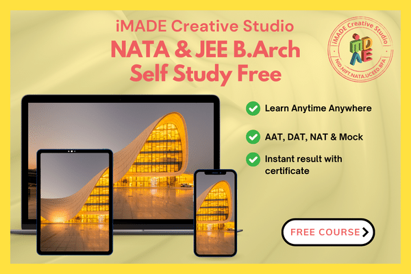 NATA & JEE B.Arch Self Study Free cover