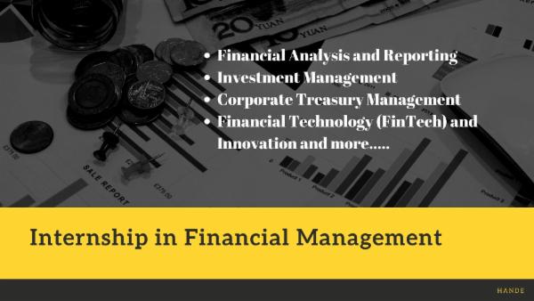 Internship in Financial Management cover