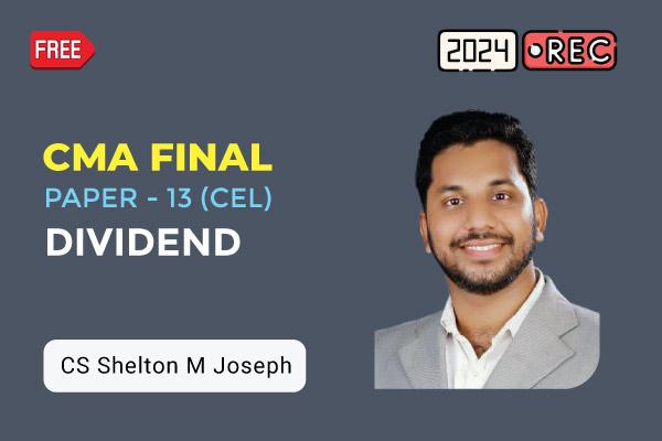 CMA Final Law - Dividend cover