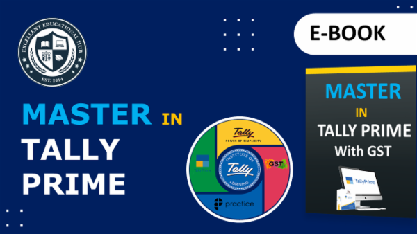 Tally Prime with GST (E-Book) cover