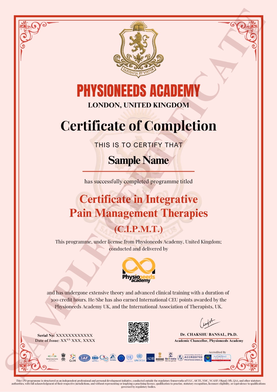 CIPMT integrative pain management therapies certification