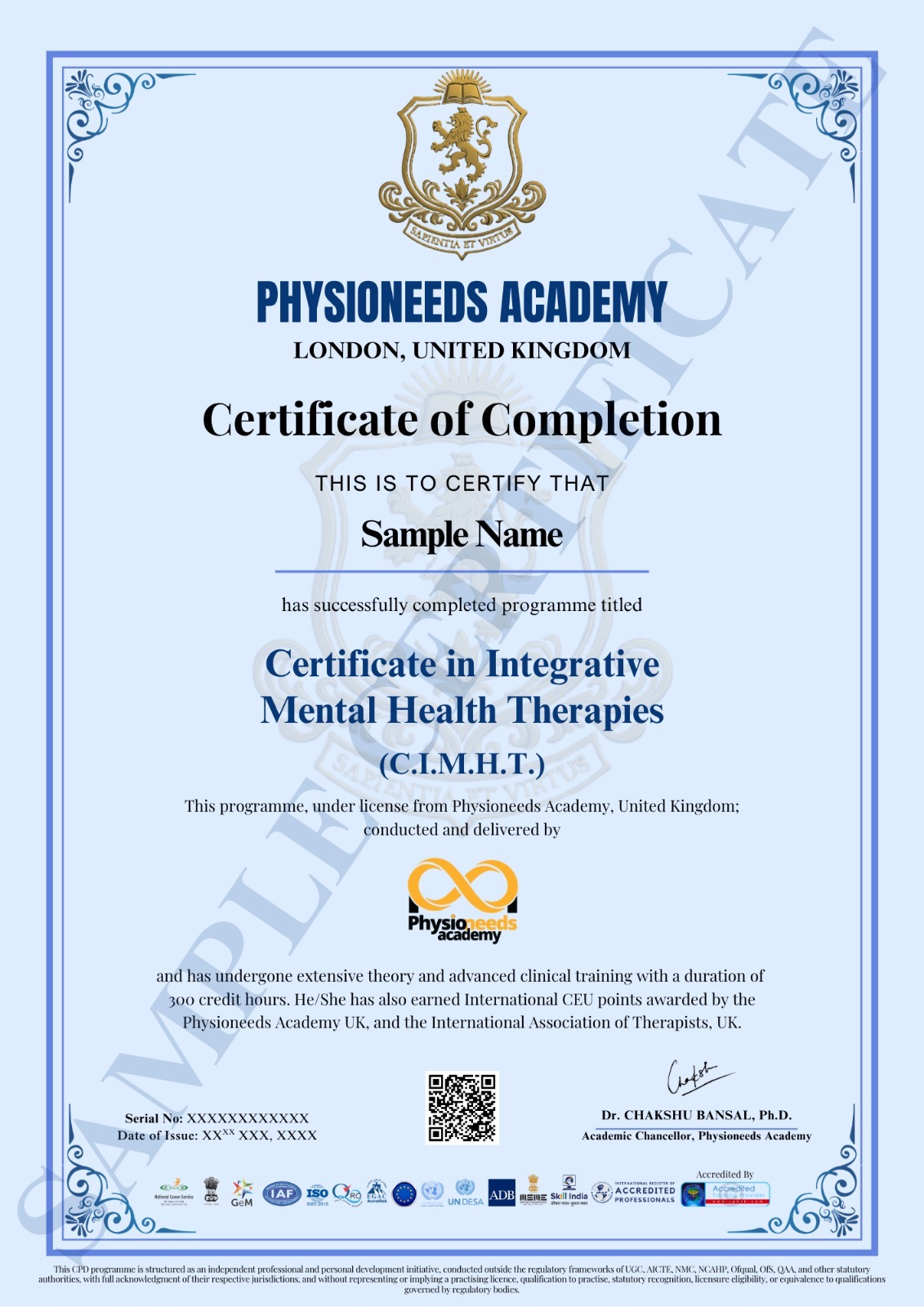 CIMHT integrative mental health therapies certification
