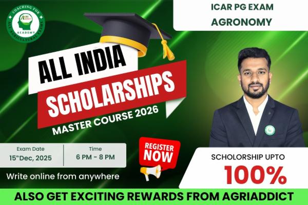 Agronomy Scholarship Test-2026 for ICAR AIEEA PG Exam cover
