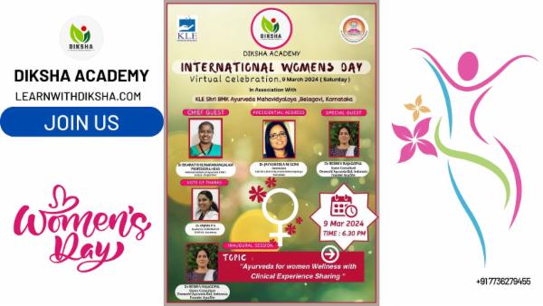 Ayurveda for Women Wellness with Clinical Experience Sharing - International Women's Day Special Class cover