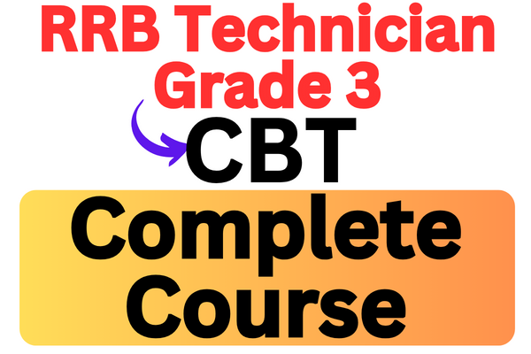 RRB Technician Grade 3 CBT Best Online Coaching in Hinglish cover