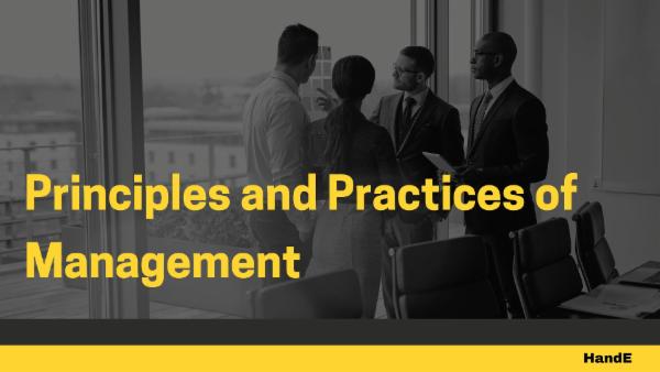 Principles and Practices of Management cover