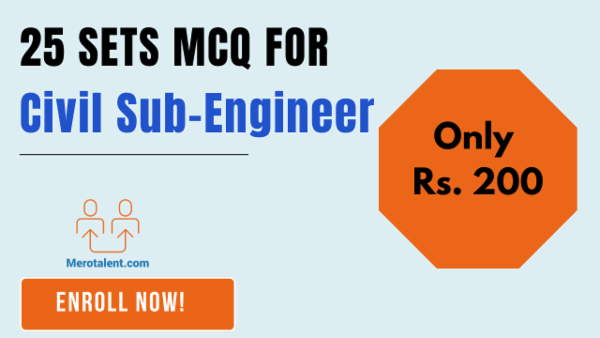Civil Sub-Engineer MCQ 50 questions Sets cover