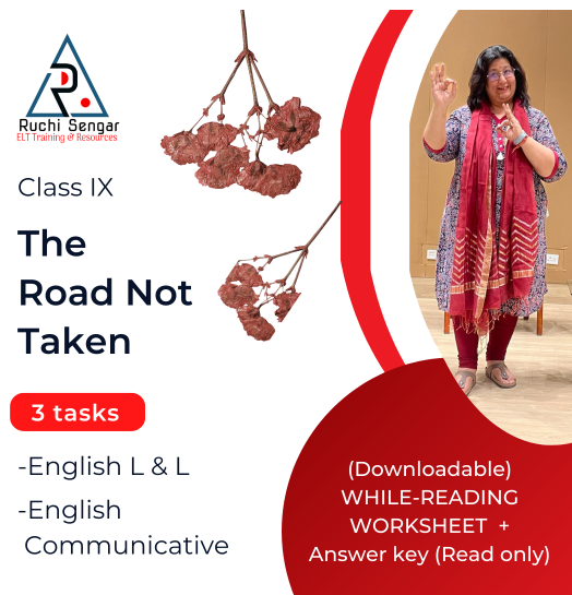 While -Reading Sheet : The Road Not Taken cover