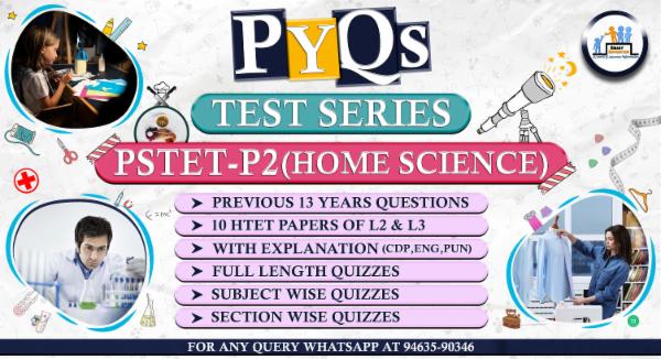 PSTET Paper-2 Home Science (PYQs Test Series) cover