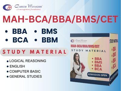 STUDY MATERIALS FOR MAH BMS/BBA/BCA/BBM CET | Expert Prep by Career Managers cover