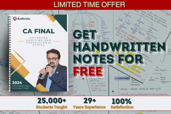 CA Final | Audit | Free Hand Written Notes cover