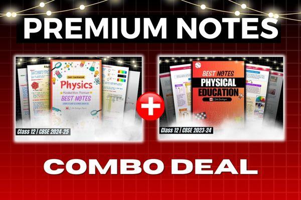 Physics + Physical Education Premium Notes | CBSE CLASS 12 2023-24 cover