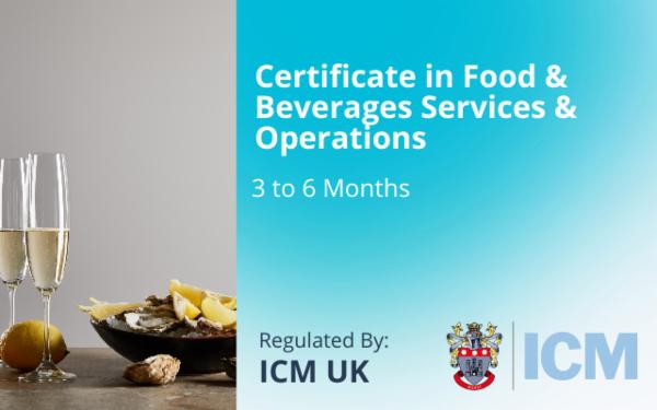 Certificate in Food & Beverages Services & Operations - ICM UK cover