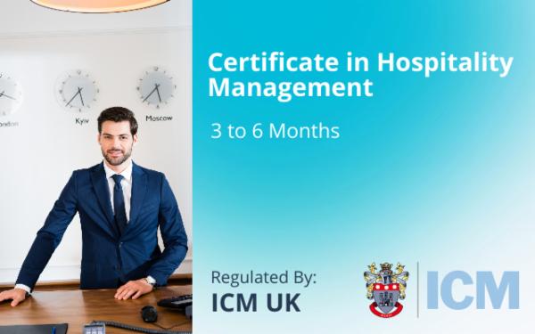 Certificate in Hospitality Management - ICM UK cover