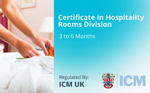 Certificate in Hospitality Rooms Division - ICM UK cover