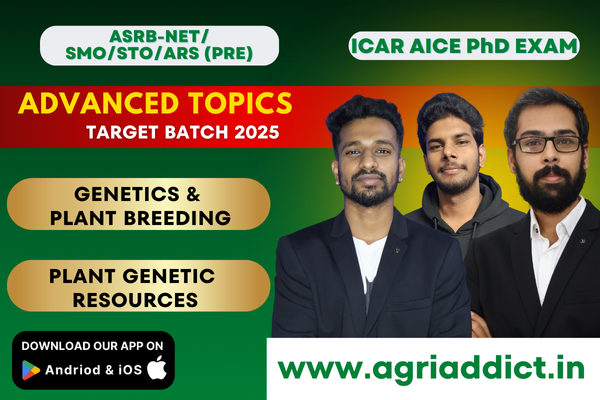 Advanced Topics -Genetics & Plant Breeding Paid Course for ICAR AICE PhD (JRF/SRF Exam) cover