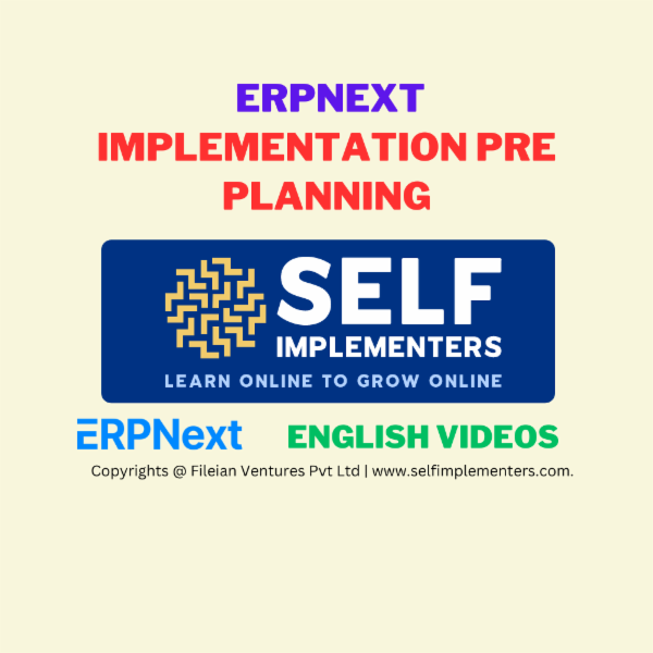 Free Course - Pre Planning of ERPNext Implementation - English cover